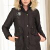 Z6712 DEWBERRY CREMONA WOMEN'S COAT-BLACK-1
