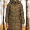 Z6719 DEWBERRY WOMEN'S COAT-PLAIN KHAKI