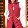 Z6725 DEWBERRY WOMEN'S VEST-PLAIN BURGUNDY