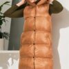 Z6734 DEWBERRY XEXESE WOMEN'S VEST-FLAT CAMEL