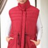 Z6747 DEWBERRY WOMEN'S VEST-BURGUNDY-1