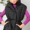 Z6747 DEWBERRY WOMEN'S VEST-PLAIN BLACK