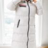Z6756 DEWBERRY LADIES INFLATABLE COAT-BEIGE-1