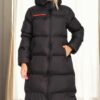Z6756 DEWBERRY LADIES INFLATABLE COAT-BLACK-1