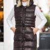 Z6757 DEWBERRY WOMEN'S VEST-DARK BLACK