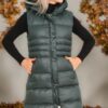Z6757 DEWBERRY WOMEN'S VEST-PLAIN GREEN