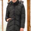 Z6768 DEWBERRY WOMEN'S COAT-DARK BLACK