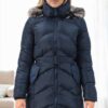 Z6768 DEWBERRY WOMEN'S COAT-NAVY-1