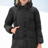 Z6773 DEWBERRY WOMEN'S COAT-BLACK-1