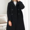 Z6775 DEWBERRY WOMEN'S COAT-BLACK-1