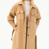 Z6777 DEWBERRY WOMEN'S COAT-CAMEL