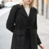 Z6778 DEWBERRY WOMEN'S COAT-BLACK-2