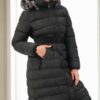 Z6779 DEWBERRY WOMEN'S COAT-BLACK-1