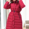 Z6779 DEWBERRY WOMEN'S COAT-BURGUNDY-1