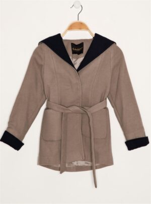 Z8002 DEWBERRY GIRLS COAT-BEIGE
