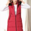 Z9741 DEWBERRY WOMEN'S VEST-BURGUNDY