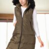 Z9741 DEWBERRY WOMEN'S VEST-KHAKI