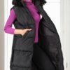 Z9744 DEWBERRY WOMEN'S VEST-BLACK
