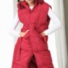 Z9744 DEWBERRY WOMEN'S VEST-BURGUNDY