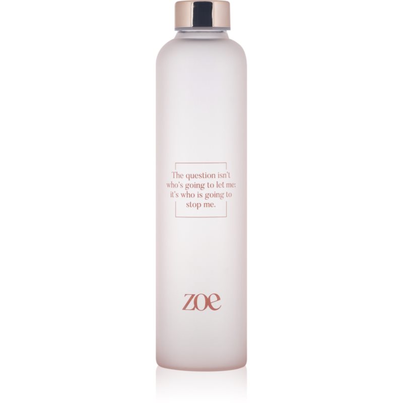 ZOE Zoe Quote Glass Bottle kulacs szín Pink 750 ml