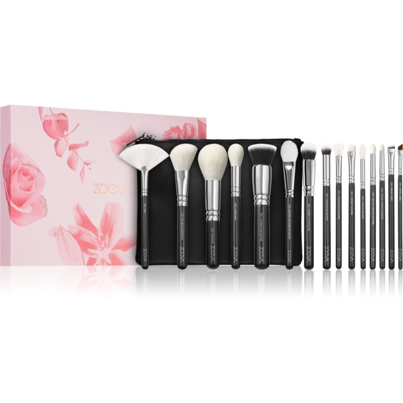 ZOEVA The Artists Brush Set Silver Ecsetkészlet táskával 1 db-Ár