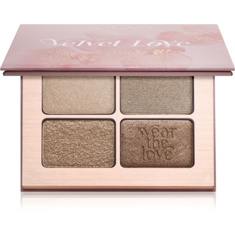 ZOEVA Velvet Love Eyeshadow Quad szemhéjfesték paletta árnyalat Velvet Love Eyeshadow Quad Palette 4x1