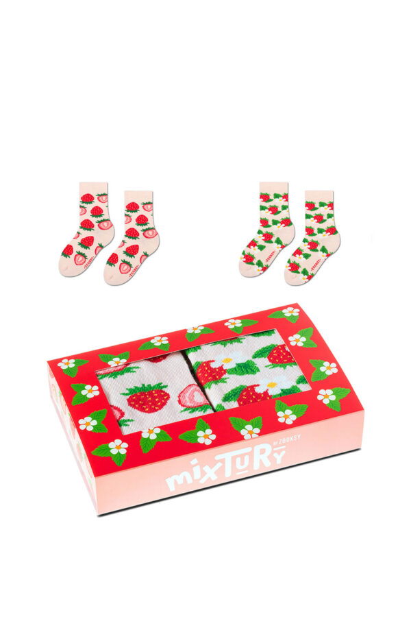 ZOOKSY/RAINBOW SOCKS Gyerek zokni szett Zooxy mixTURY Epres süti 2 pár