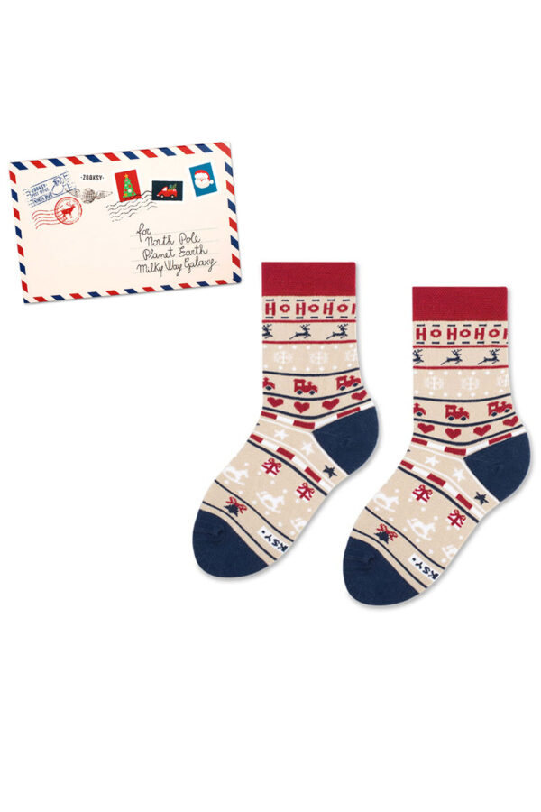 ZOOKSY/RAINBOW SOCKS Gyermek Zooxy karácsonyi leveles zokni