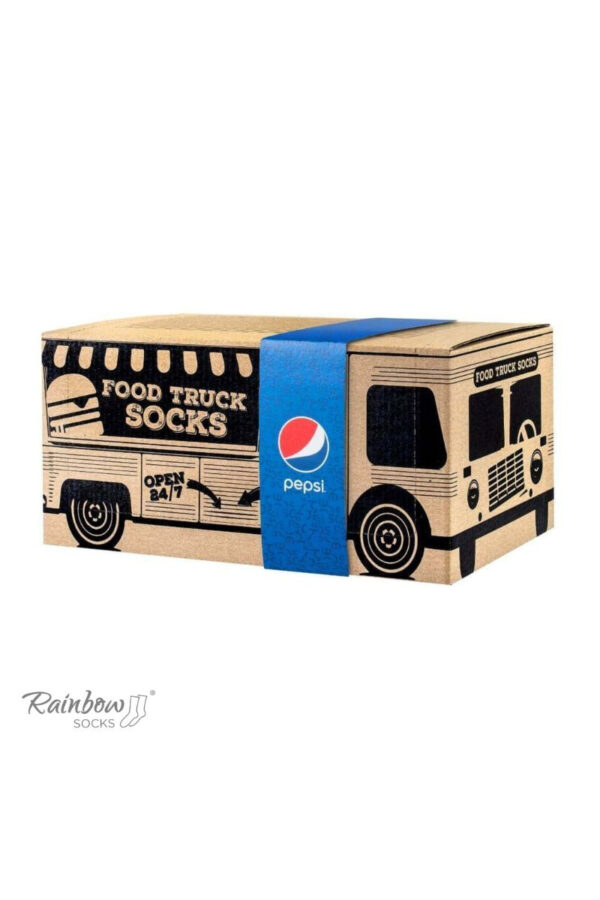 ZOOKSY/RAINBOW SOCKS Pepsi x Rainbow Socks Food Truck Socks készlet 3 pár