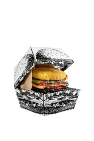 ZOOKSY/RAINBOW SOCKS Rainbow Socks Burger Socks 2 pár