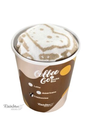 ZOOKSY/RAINBOW SOCKS Rainbow Socks Coffee Cappuccino 1 pár