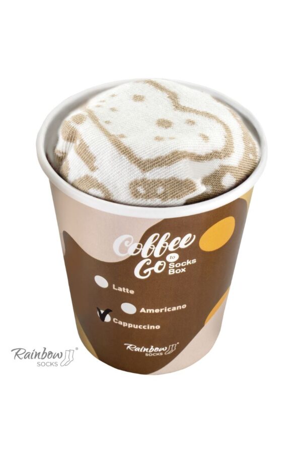 ZOOKSY/RAINBOW SOCKS Rainbow Socks Coffee Cappuccino 1 pár