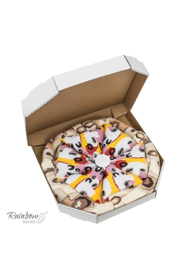 ZOOKSY/RAINBOW SOCKS Rainbow Socks Pizza 4 Pár Capricciosa