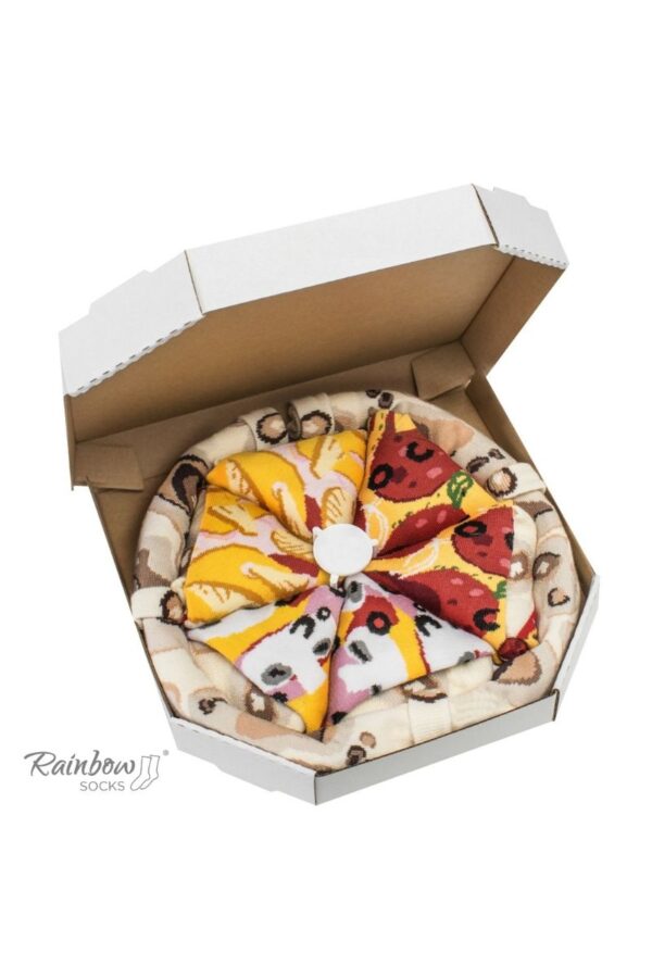 ZOOKSY/RAINBOW SOCKS Rainbow Socks Pizza 4 Pár Hawaii Pepperoni Capricciosa