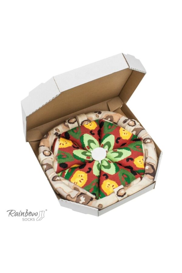 ZOOKSY/RAINBOW SOCKS Rainbow Socks Pizza 4 pár vegetáriánus