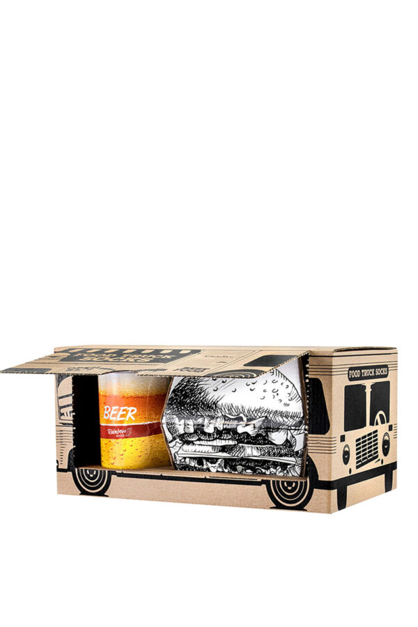 ZOOKSY/RAINBOW SOCKS Szett Food Truck Socks Box Beer Burger 3 pár