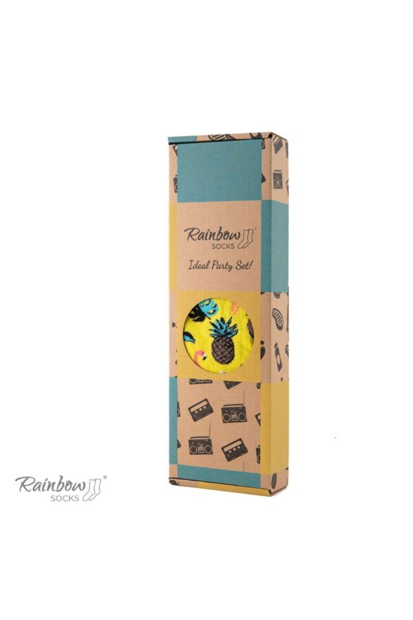 ZOOKSY/RAINBOW SOCKS Zoknikészlet PARTY BOX 3 pár Rainbow zokni