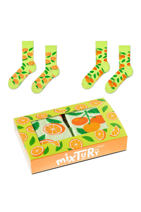 ZOOKSY/RAINBOW SOCKS Zoknikészlet Zooxy mixTURY Oranges 2 Pair