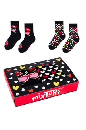 ZOOKSY/RAINBOW SOCKS Zooksy mixTURY szerelmes zoknikészlet gyerekeknek