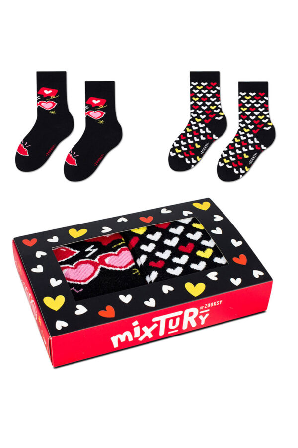 ZOOKSY/RAINBOW SOCKS Zooksy mixTURY szerelmes zoknikészlet gyerekeknek