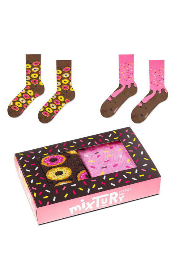 ZOOKSY/RAINBOW SOCKS Zooxy mixTURY fánk zokni készlet 2 pár