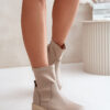 Zazoo 2947 slip-on női csizma természetes bőrből