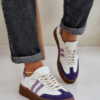 Zazoo N1068 Bőr Alacsony Sneaker Nőknek Platformon Fehér