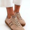 Zazoo N1068 Suede Low női tornacipő bézs