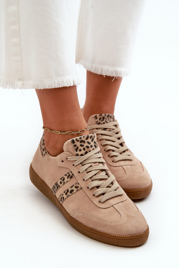 Zazoo N1068 Suede Low női tornacipő bézs
