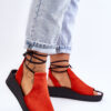 Zazoo Suede Wedge Sandals Nicole