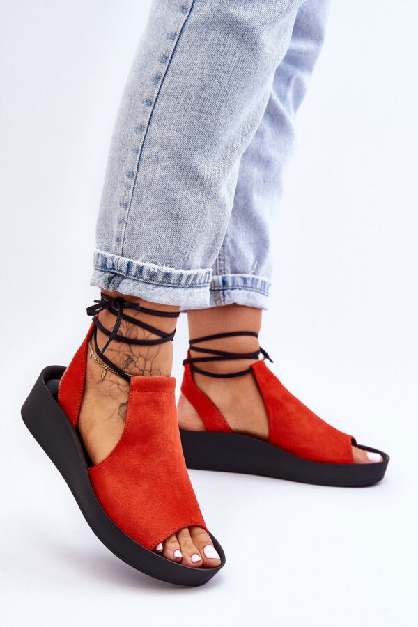 Zazoo Suede Wedge Sandals Nicole