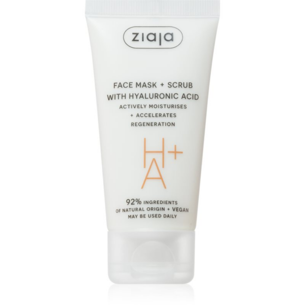 Ziaja Face Mask + Scrub with Hyaluronic Acid peeling maszk 55 ml-Ár