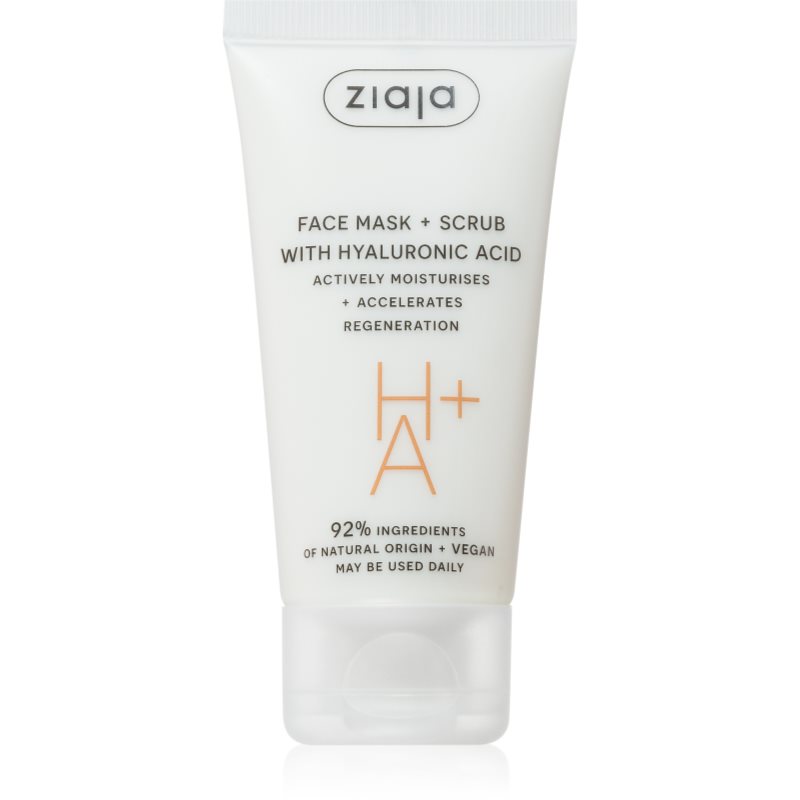 Ziaja Face Mask + Scrub with Hyaluronic Acid peeling maszk 55 ml-Ár
