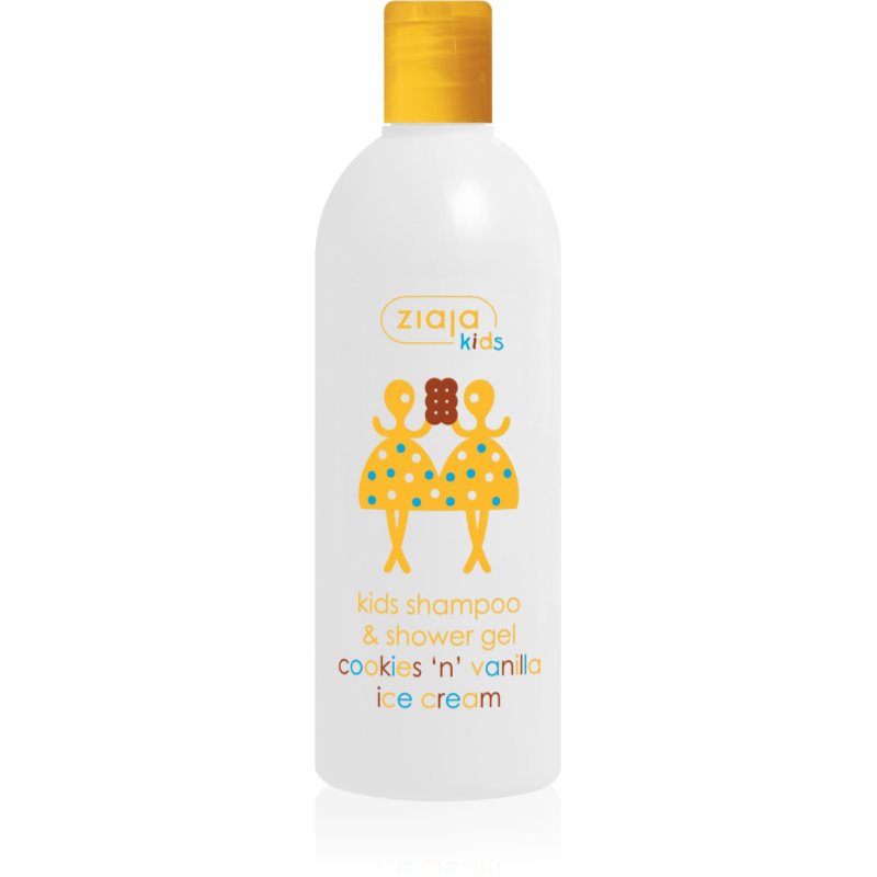 Ziaja Kids Cookies 'n' Vanilla Ice Cream Sampon és lemosó 2 az 1-ben gyermekeknek 3 éves kortól Cookies & Vanilla 400 ml-Eredeti